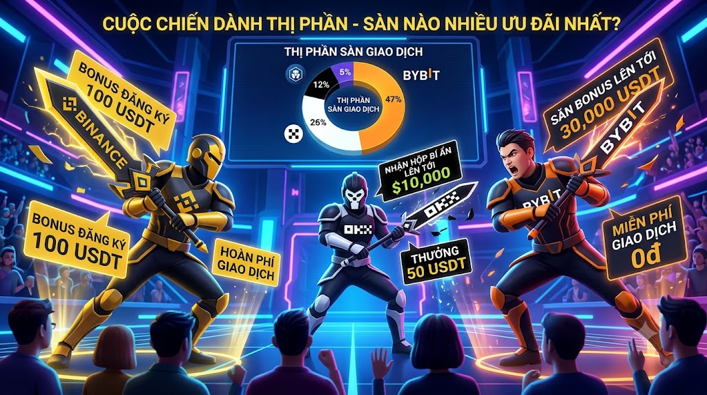 Các khuyến mãi đến từ sàn giao dịch