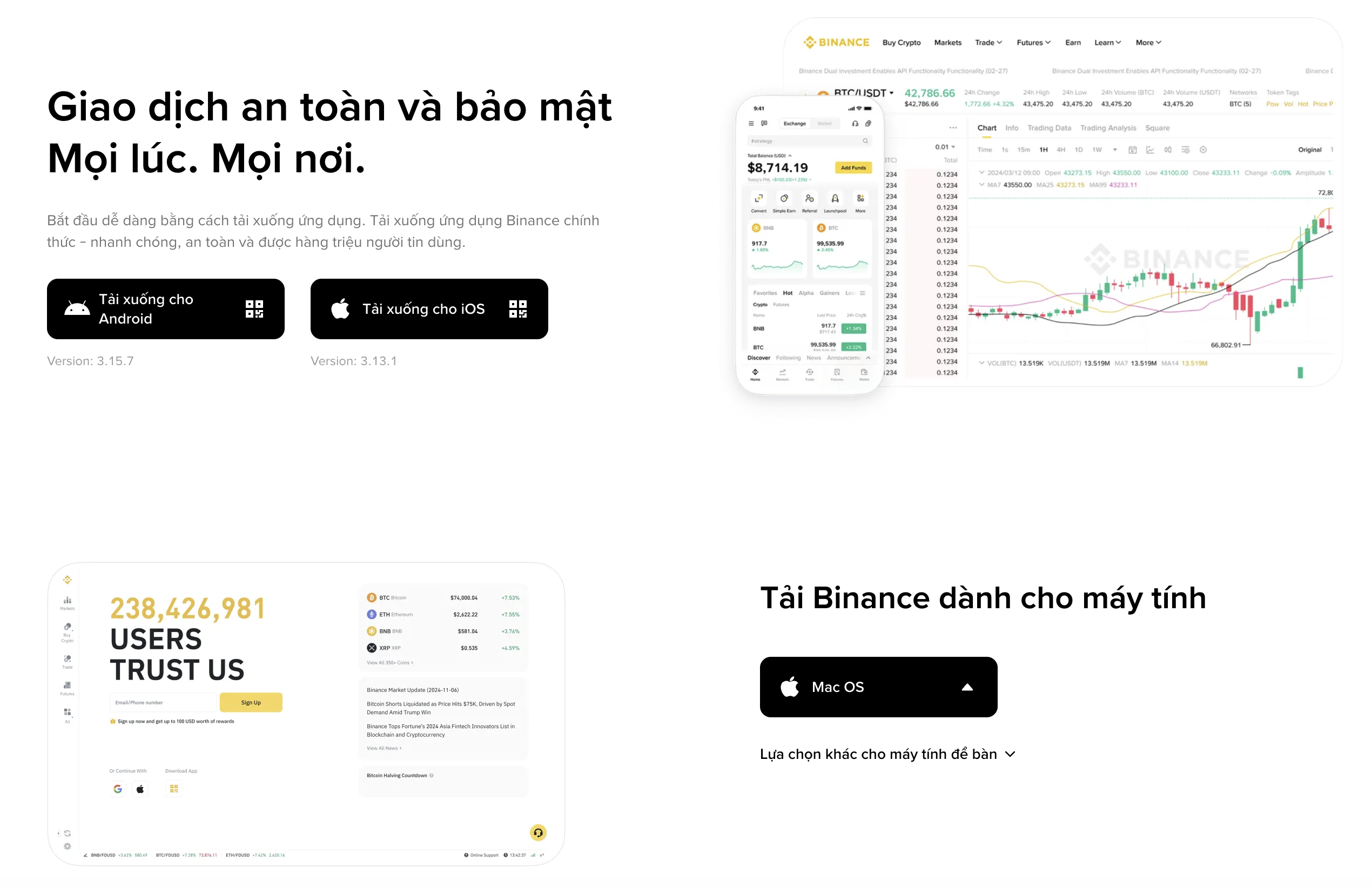 Lựa chọn sàn giao dịch tiền điện tử Binance
